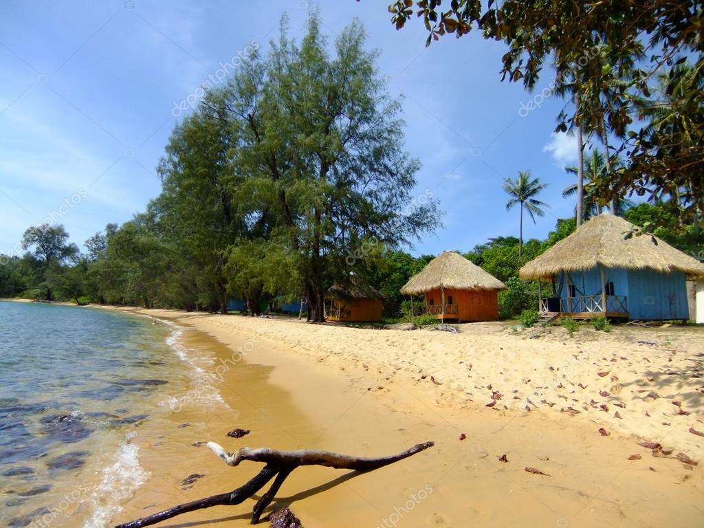 Plage De Sable De Lîle De Koh Russei Golfe De Thaïlande