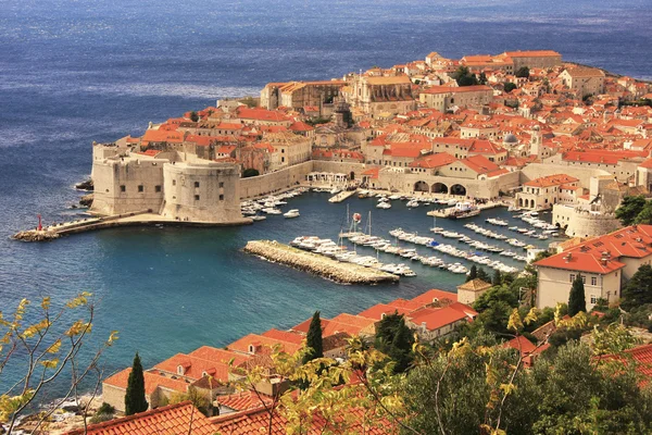 Old Harbour em Dubrovnik, Croácia — Fotografia de Stock