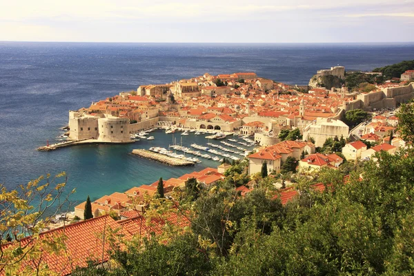 Старая гавань в Дубровнике, Хорватия — стоковое фото