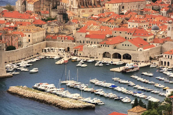 Porto vecchio di Dubrovnik, Croazia — Foto Stock