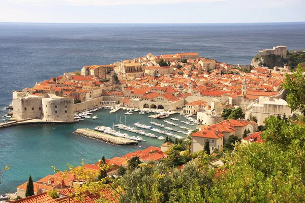 Старая гавань в Дубровнике, Хорватия — стоковое фото