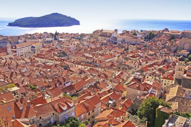 Dubrovnik'in eski şehir ve lokrum Adası, dubrovnik, Hırvatistan