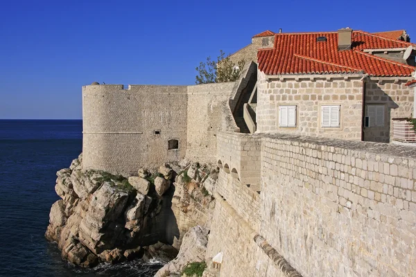 Stadtmauern von Dubrovnik, Kroatien — Stockfoto