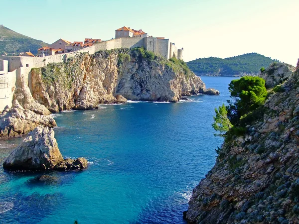 Fort bokar a staré město Dubrovník, Chorvatsko — Stock fotografie