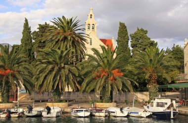 Waterfront kasaba hvar, hvar Adası, Hırvatistan