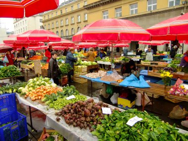 Dolac market, zagreb, Hırvatistan
