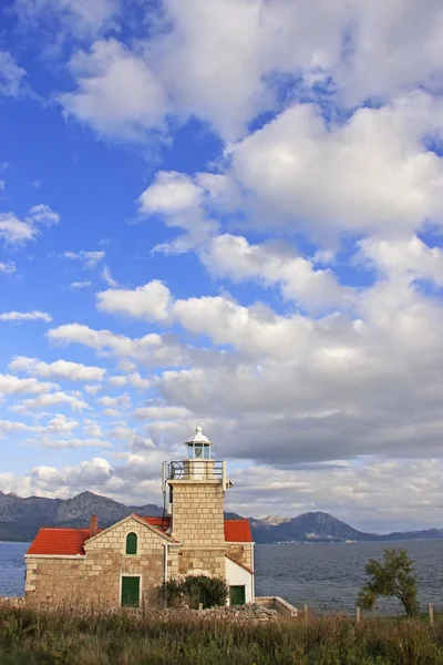 Faro en la isla de Hvar, Croacia — Foto de Stock