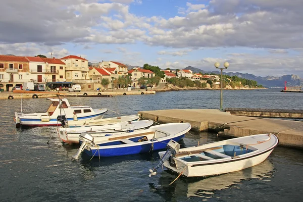 Waterkant van de stad hvar, hvar eiland, Kroatië — Stockfoto