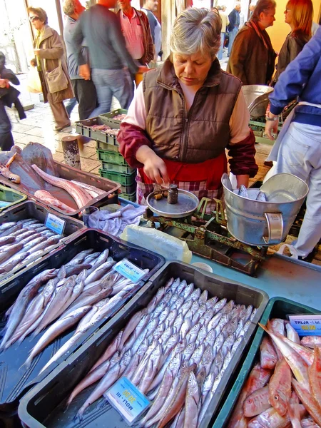 Mercado de pescado, Split, Croacia — Foto de Stock