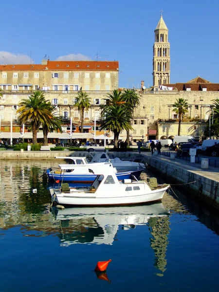 Városi kikötő, Split, Horvátország — Stock Fotó