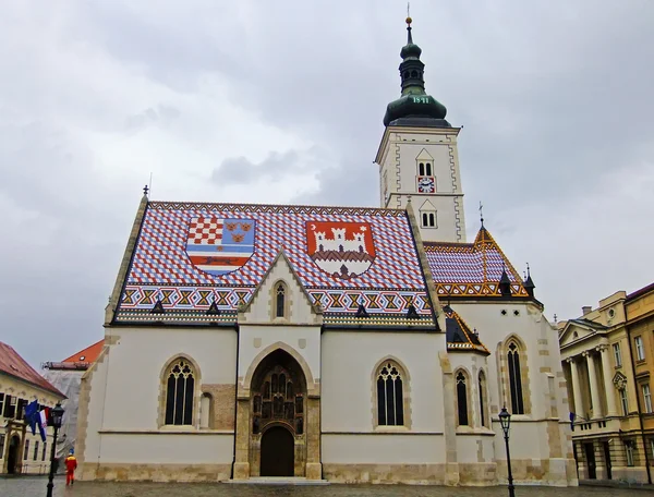 Church of St. Mark, Zagreb, Croatia — Stock Photo, Image