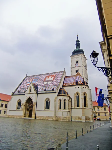 Church of St. Mark, Zagreb, Croatia — Stock Photo, Image