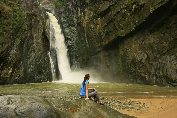 Salto Jimenoa Uno, Jarabacoa, República Dominicana —  Fotos de Stock