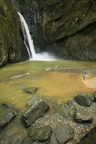 Cascade Salto Jimenoa Uno, Jarabacoa, République Dominicaine — Photo