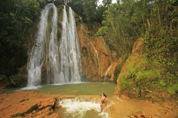 Cascade El Salto de Limon, République Dominicaine — Photo