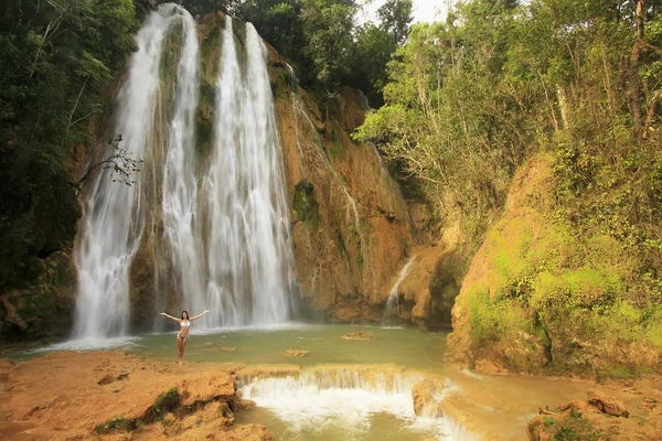 Cascade El Salto de Limon, République Dominicaine — Photo