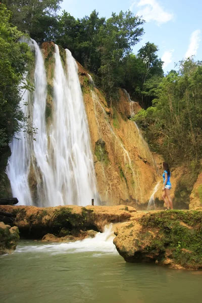 Cascade El Salto de Limon, République Dominicaine — Photo