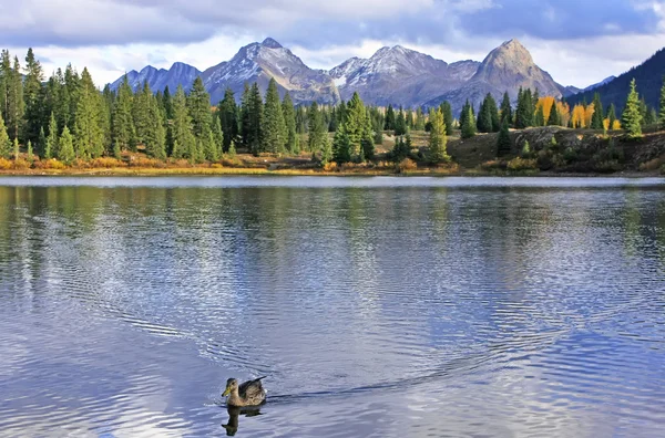 Molas lake and Needle mountains, Weminuche wilderness, Colorado — Stock Photo, Image