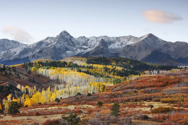 Divisão de Dallas, a floresta nacional de uncompahgre, colorado — Fotografia de Stock