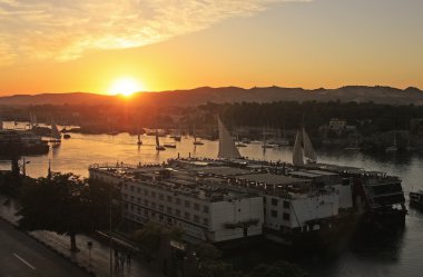 Nil Nehri, aswan günbatımı