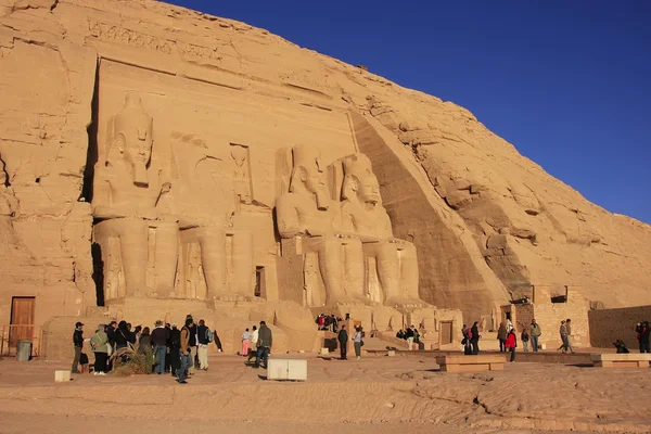 O Grande Templo de Abu Simbel, Núbia — Fotografia de Stock