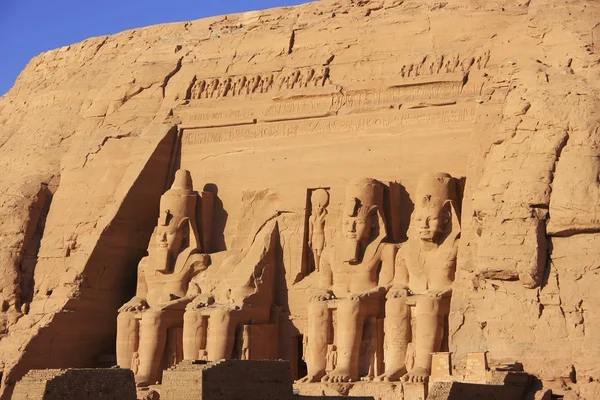 De grote tempel van abu simbel, nubia — Stockfoto