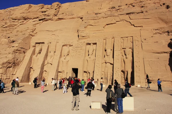 Nefertari храм, Абу-Сімбел, Нубії — стокове фото