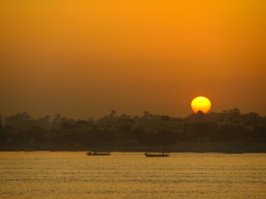 Nil Nehri, luxor günbatımı