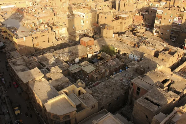 View of old Cairo form Mosque minaret — Stock Photo, Image