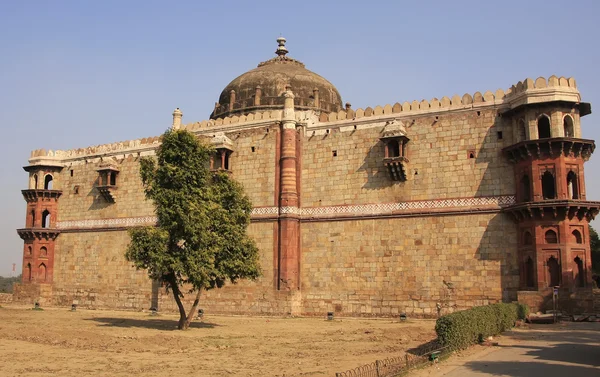 Qila-i-kuna moskén, purana qila, new delhi — Stockfoto