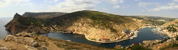 Vista panoramica della baia di Balaklava, Crimea — Foto Stock