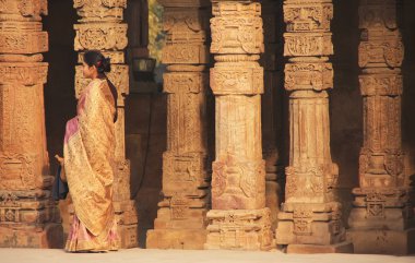 Hintli kadın qutub minar kompleksi, delhi adlı sütunlar tarafından ayakta