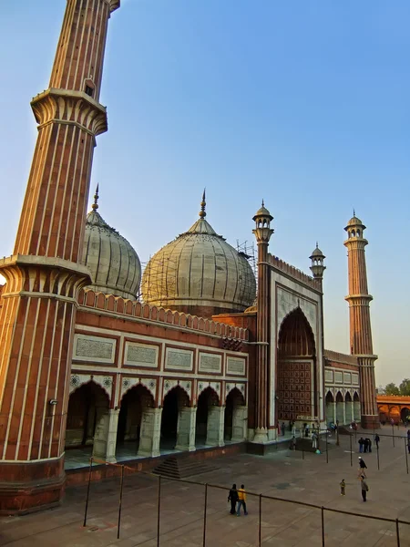 Homlokzat, a Jama Masjid, Delhi — Stock Fotó