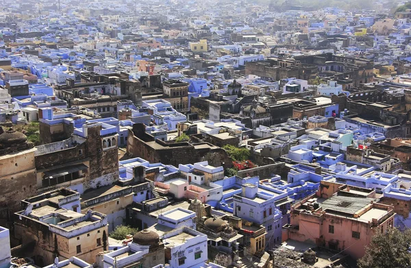 Daken van de oude stad, bundi, rajasthan — Stockfoto