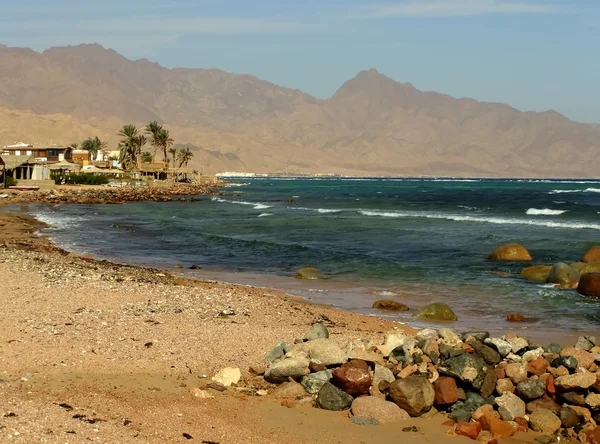 Costa do mar Vermelho, cidade de Dahab, Egito — Fotografia de Stock