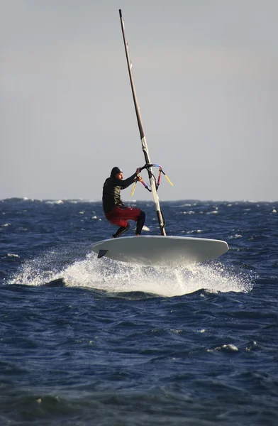 Vindsurfare i dahab — Stockfoto