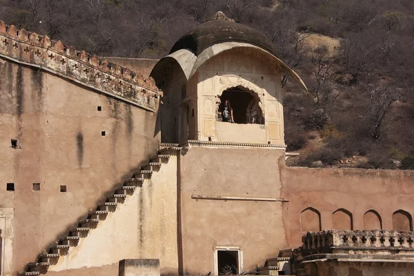 Detail of Bundi Palace wall, India — Stock Photo, Image