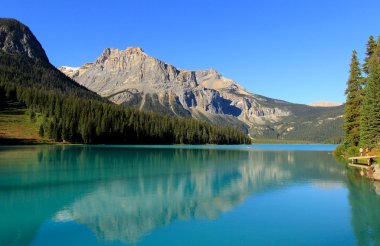 Emerald Lake, Yoho Ulusal Parkı, British Columbia, Kanada