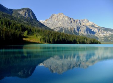 Emerald Lake, Yoho Ulusal Parkı, British Columbia, Kanada