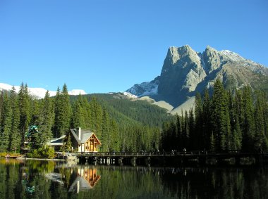 Mount burgess ve emerald Gölü, yoho Milli Parkı, Kanada