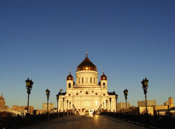 Cattedrale di Cristo Salvatore al mattino presto, Mosca, Russia — Foto Stock