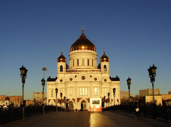 Christ-Erlöser-Kathedrale am frühen Morgen, Moskau, Russland — Stockfoto