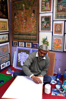 Hintli adam resmi, udaipur, Hindistan