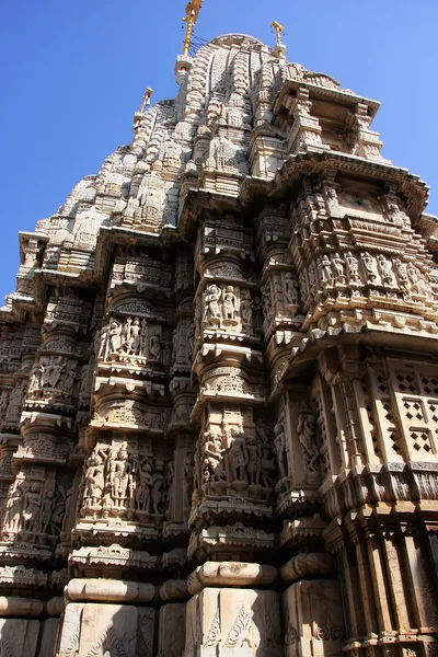 Decorative carving, Jagdish temple, Udaipur, India Stock Image