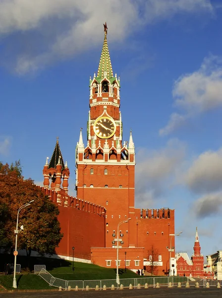 Спасская башня, Московский Кремль, Россия — стоковое фото