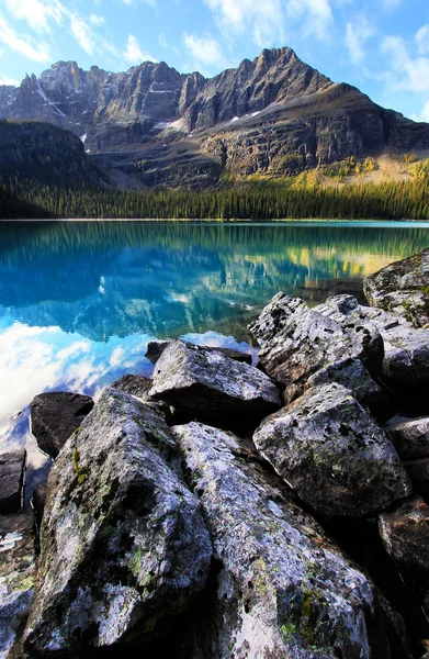 Jezero o'hara, yoho NP, Britská Kolumbie, Kanada — Stock fotografie