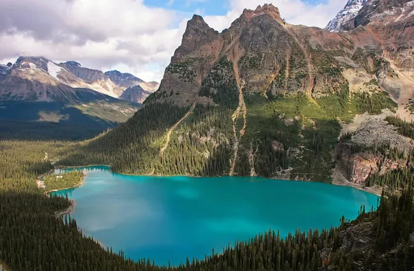 Jezioro o'hara, yoho national park, british columbia, Kanada — Zdjęcie stockowe