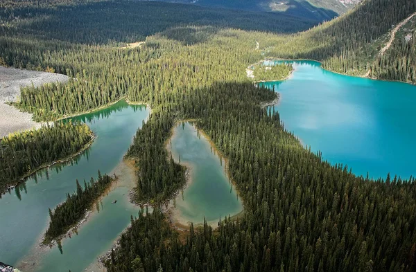 圣玛丽湖和湖 · 奥哈拉，优鹤国家公园，加拿大 — 图库照片