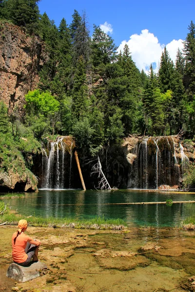 Zavěšení jezero, glenwood kaňonu, colorado — Stock fotografie