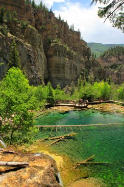 Hanging lake, Glenwood Canyon, Colorado clipart